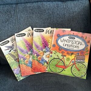 Set of 4 Crayola Adult Coloring Books